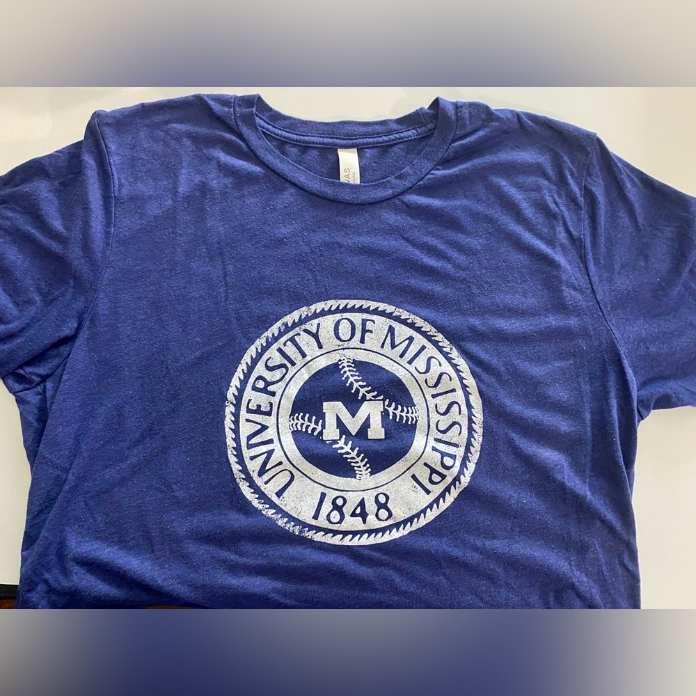 Bella Canvas Ole Miss Baseball T-shirt.